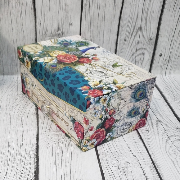 Punch Studio Leopard Peacock 3-Compartment Organizer - Picture 4 of 13